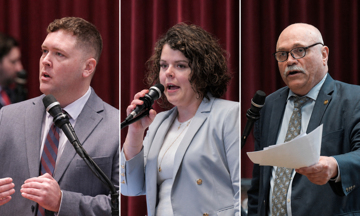 The candidates for the Republican nomination for Missouri Senate District 16 are, from left, Bill Hardwick, Hannah Kelly and Don Mayhew (Tim Bommel/Missouri House Communications).