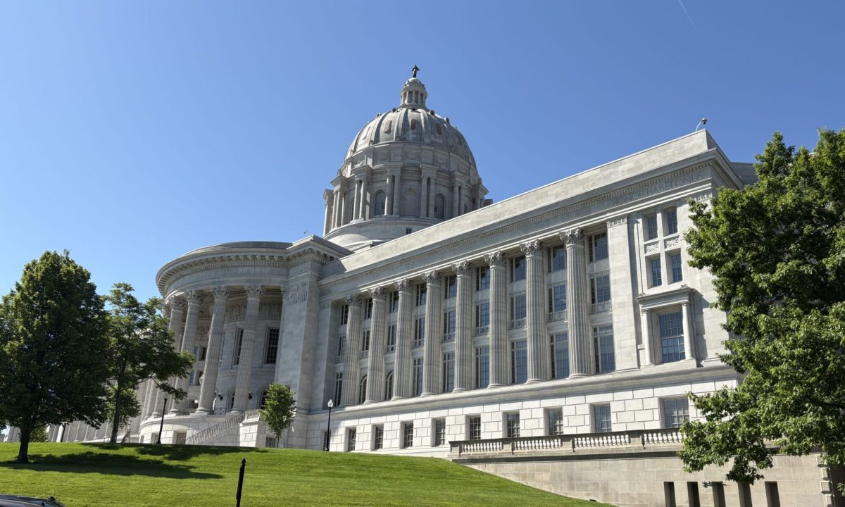 The Missouri Capitol Building in Jefferson City on May 12 (Jason Hancock/Missouri Independent).